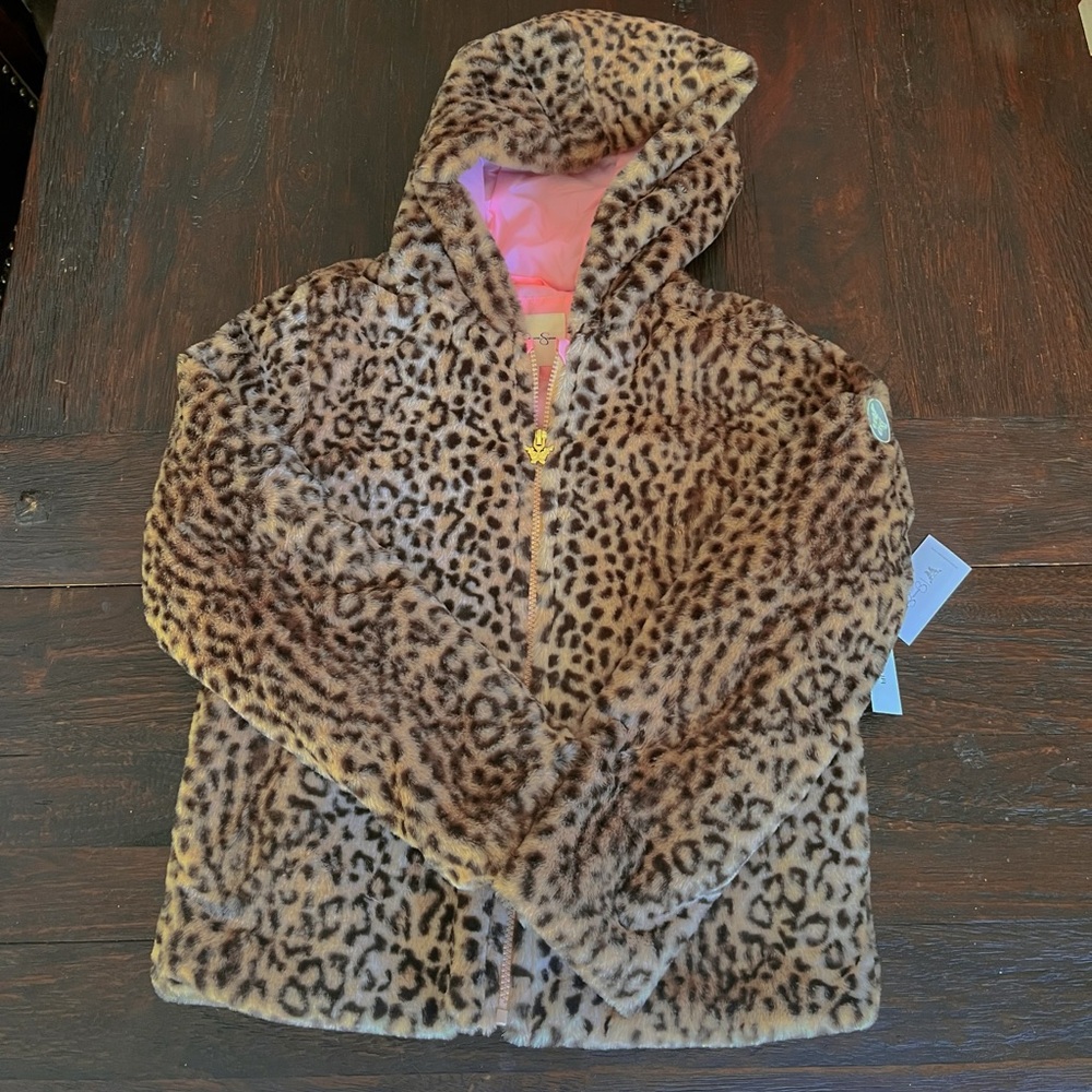 NWT!!🩷JESSICA SIMPSON GIRL’S FAUX FUR JACKET🩷